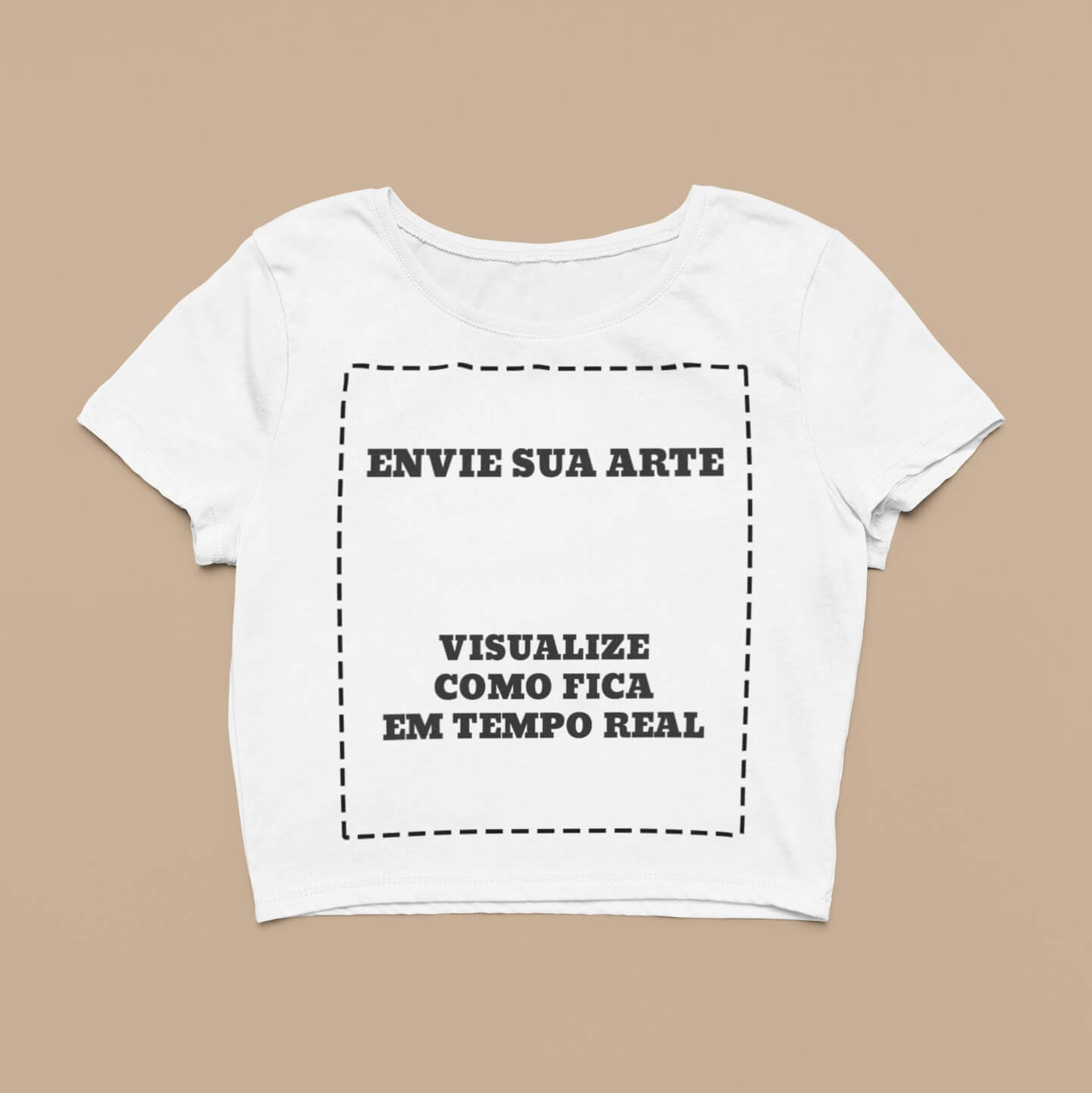 Cropped Sua Arte Pronta Na Estampa