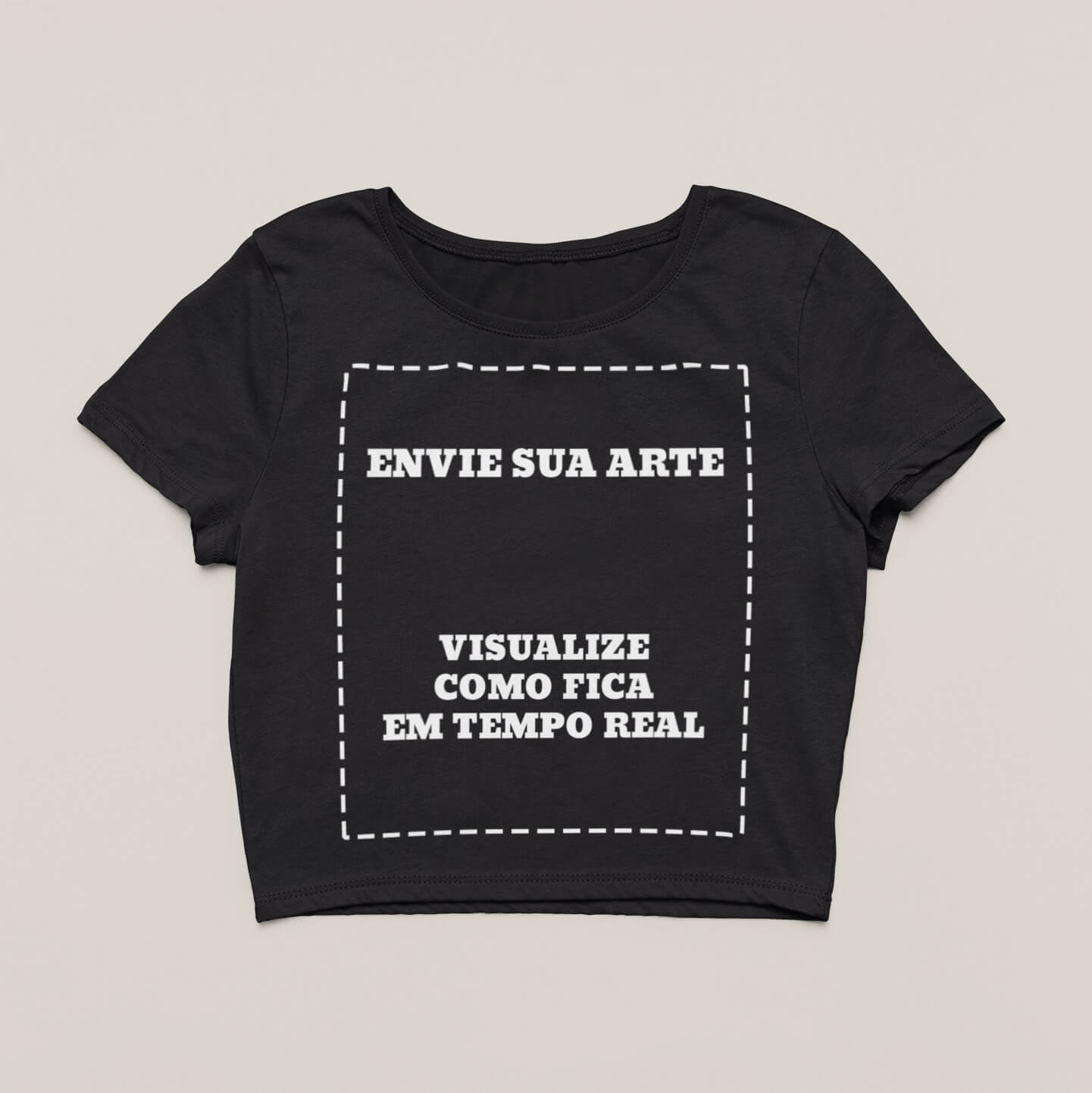 Cropped Sua Arte Pronta Na Estampa