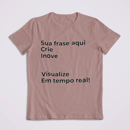 Camiseta Escreva Sua Frase