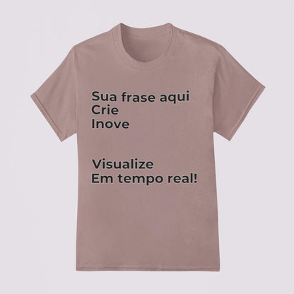 Camiseta Escreva Sua Frase