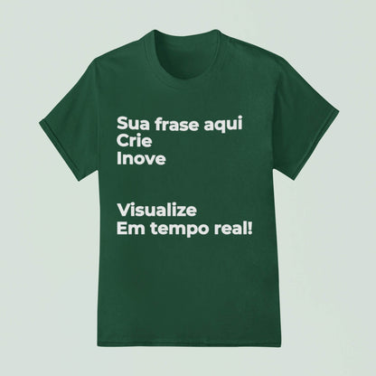 Camiseta Escreva Sua Frase