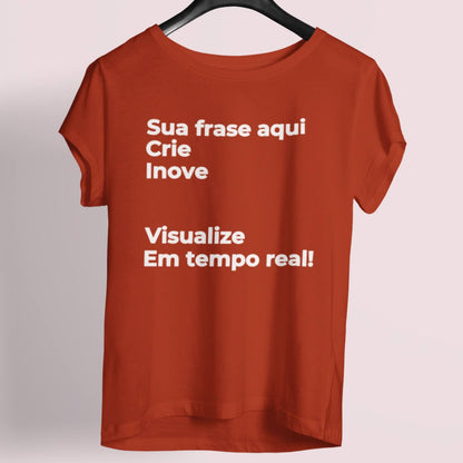 Camiseta Escreva Sua Frase