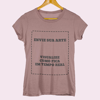 Camiseta Sua Arte Pronta Na Estampa