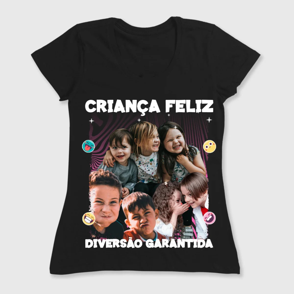 Mockup de camiseta personalizada 'Bootleg Kids', com design divertido para crianças, ideal para celebrações especiais.