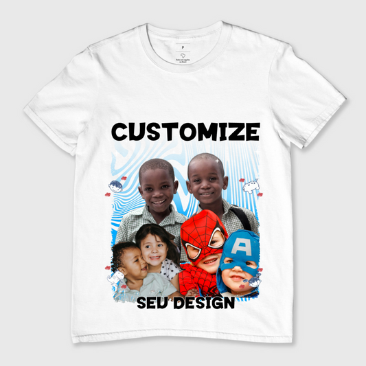 Mockup de camiseta personalizada 'Bootleg Kids', com design divertido para crianças, ideal para celebrações especiais.