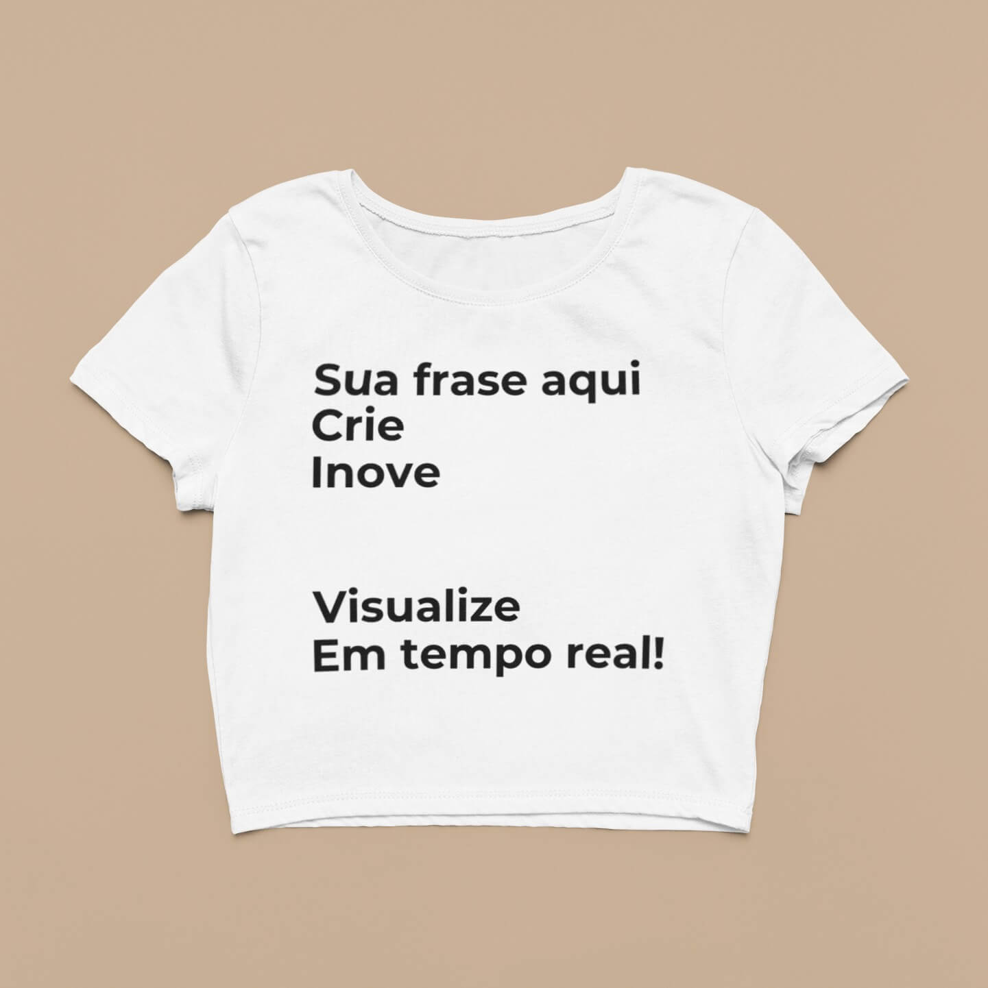Cropped Escreva Sua Frase