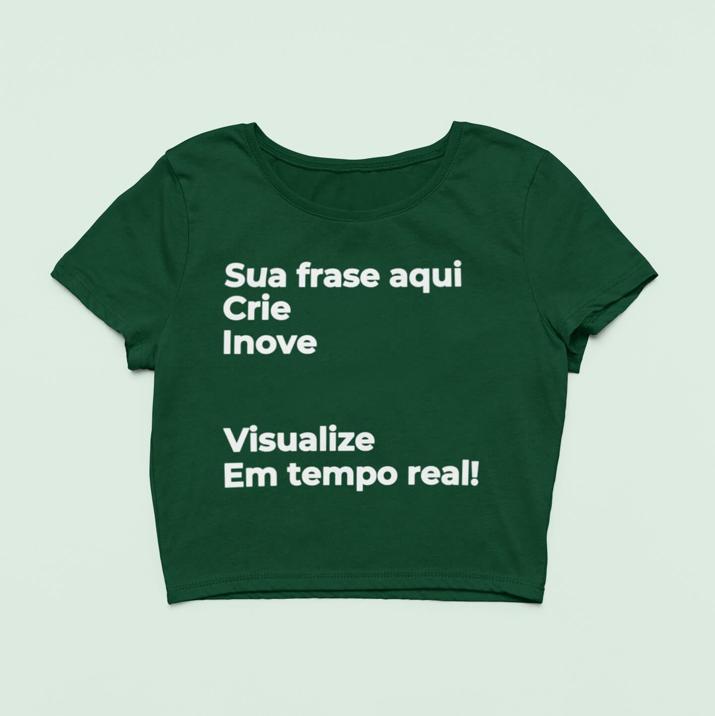 Cropped Escreva Sua Frase