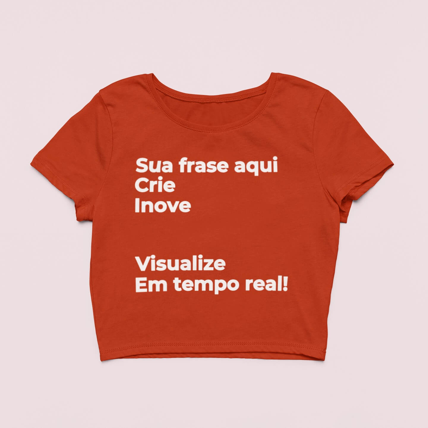 Cropped Escreva Sua Frase
