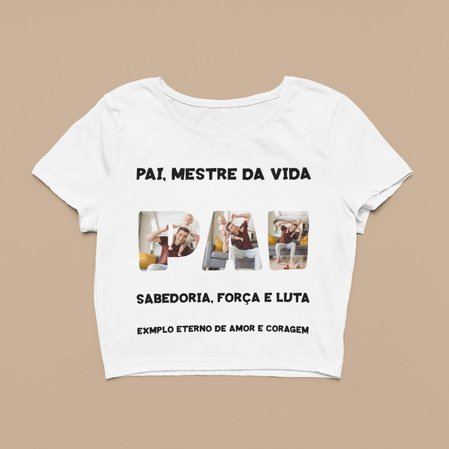 Cropped Pai, Mestre da Vida