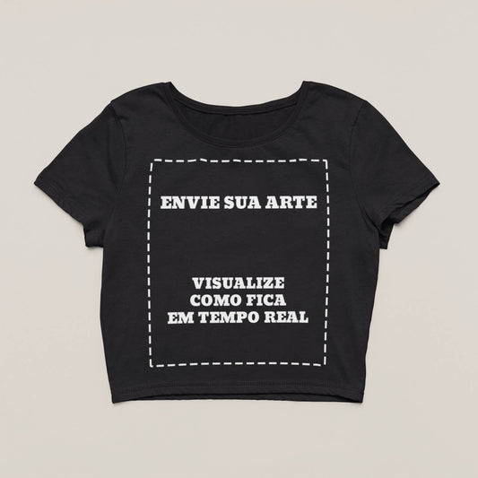 Cropped Sua Arte Pronta Na Estampa
