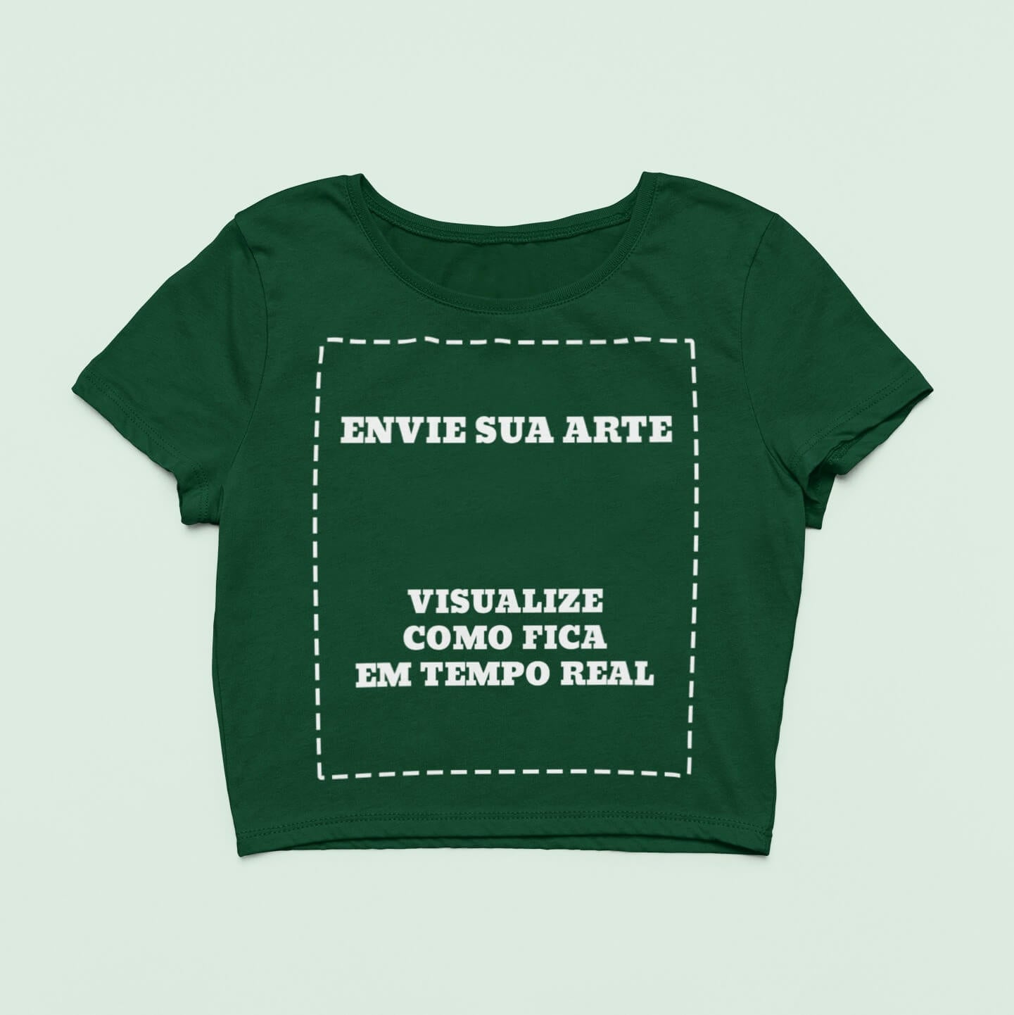 Cropped Sua Arte Pronta Na Estampa