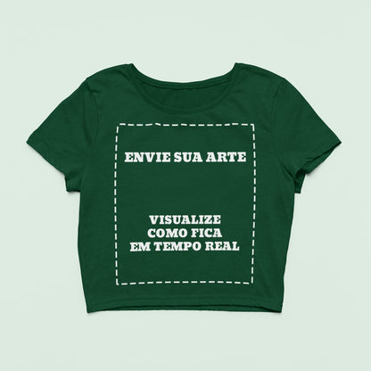 Cropped Sua Arte Pronta Na Estampa