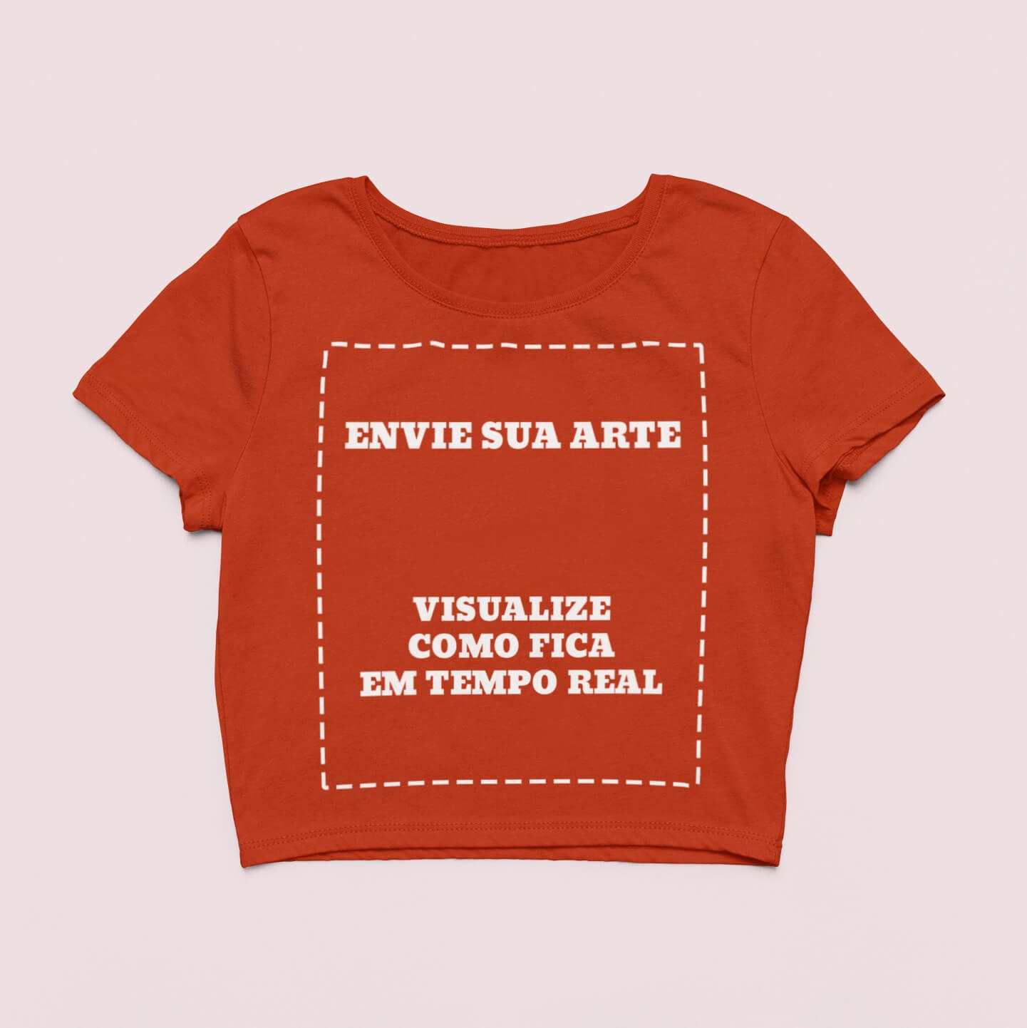 Cropped Sua Arte Pronta Na Estampa