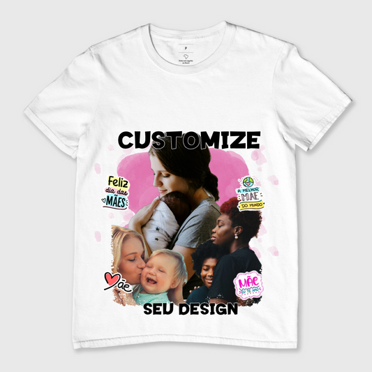 
Camiseta personalizada para o Dia das Mães, com designs delicados e espaço para incluir mensagens, fotos ou nomes. Um gesto único para demonstrar carinho e valorizar quem sempre cuida de tudo com amor!