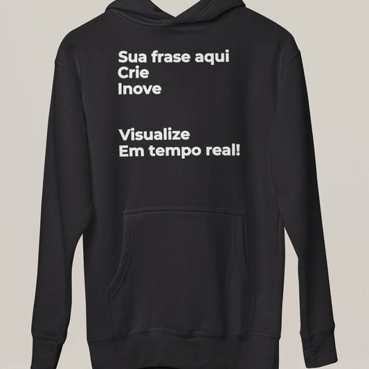 Moletom Escreva Sua Frase