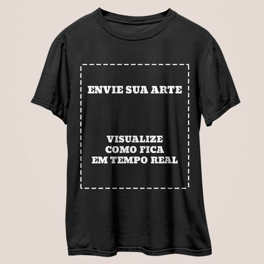 Camiseta Sua Arte Pronta Na Estampa