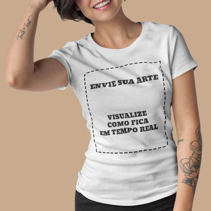 Camiseta Sua Arte Pronta Na Estampa