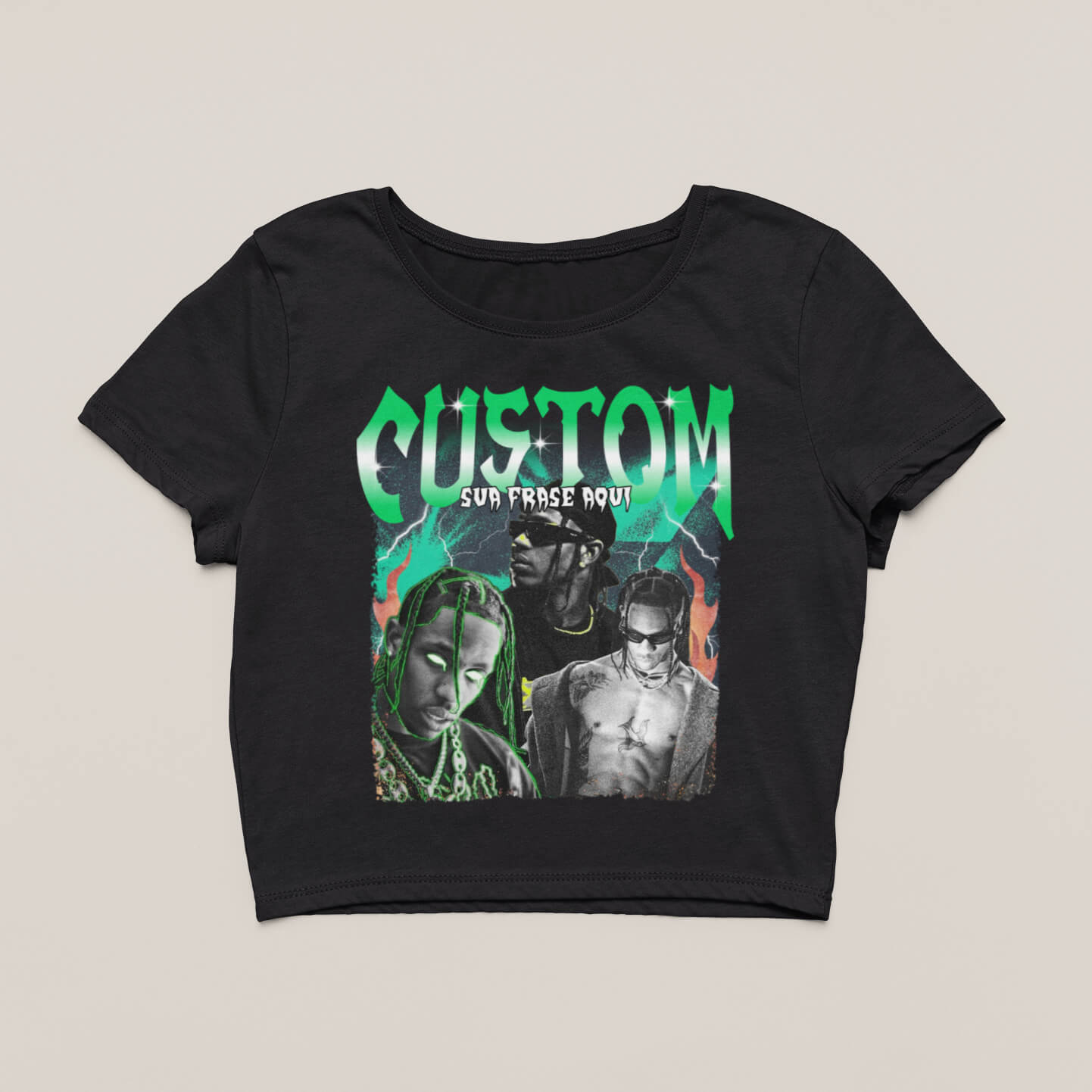 Cropped Bootleg Olympus - Artista